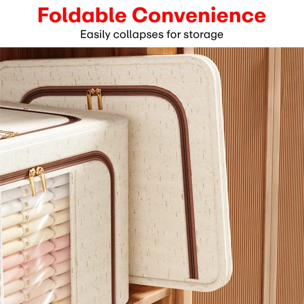Prime Pick Cotton Linen Wardrobe Clothes Organizer - Image 8