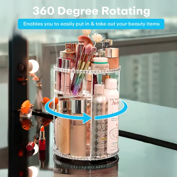 Prime Pick 360 Degree Rotating Cosmetic/Makeup Storage Organizer - Image 7