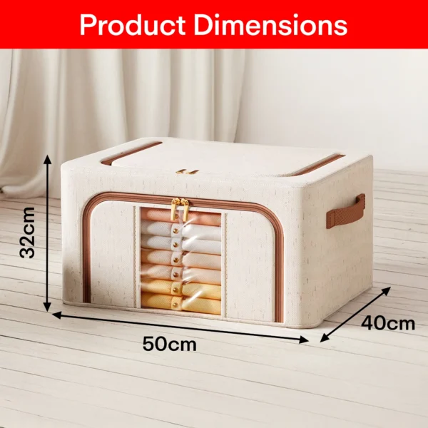 Prime Pick Cotton Linen Wardrobe Clothes Organizer - Image 7