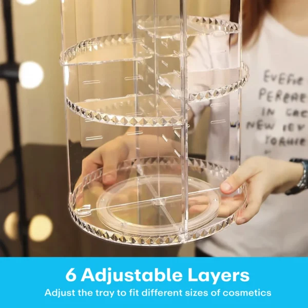 Prime Pick 360 Degree Rotating Cosmetic/Makeup Storage Organizer - Image 5
