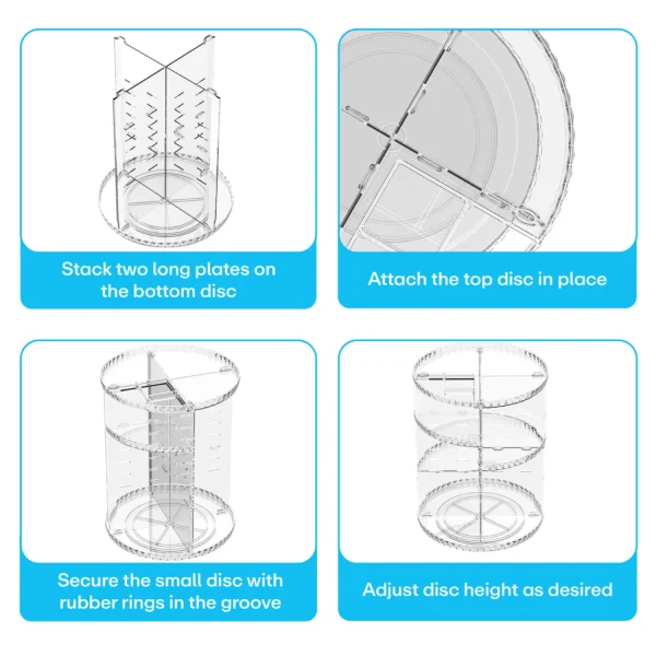 Prime Pick 360 Degree Rotating Cosmetic/Makeup Storage Organizer - Image 2